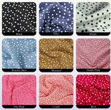 FS589 Polka Dots Liverpool Fabric | Fabric | blue, dots, drape, Elastane, Fabric, fashion fabric, Liverpool, New, Polka dots, polyester, Powder blue, red, sewing, spot, spots, stretch, Stretchy, textured, Waffle, White | Fabric Styles