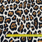 FS825 Spots Leopard | Fabric | Animal, drape, Fabric, fashion fabric, FS456, jersey, Leopard, Polyester, scuba, sewing, Stretchy | Fabric Styles