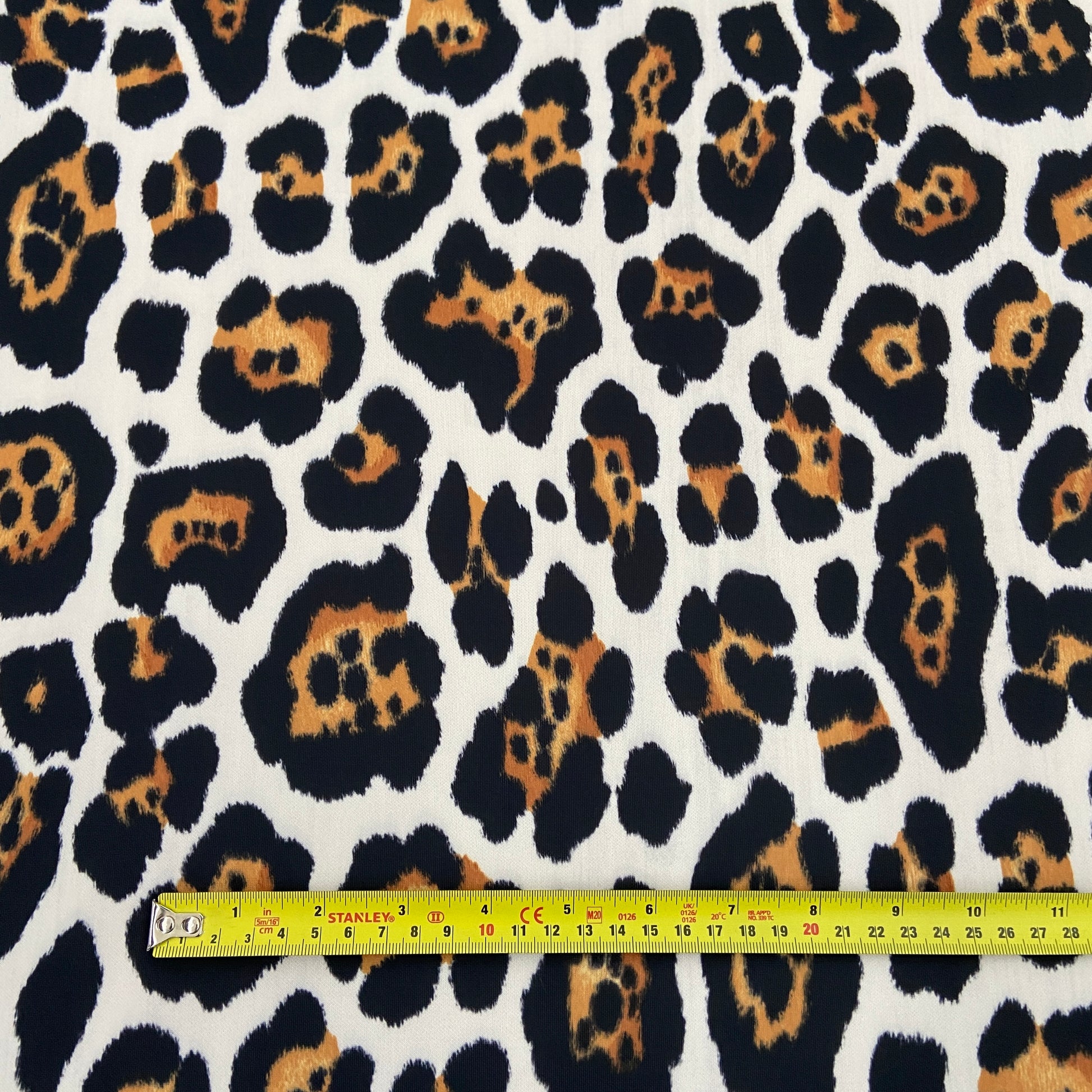 FS825 Spots Leopard | Fabric | Animal, drape, Fabric, fashion fabric, FS456, jersey, Leopard, Polyester, scuba, sewing, Stretchy | Fabric Styles