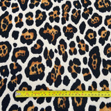 FS825 Spots Leopard | Fabric | Animal, drape, Fabric, fashion fabric, FS456, jersey, Leopard, Polyester, scuba, sewing, Stretchy | Fabric Styles