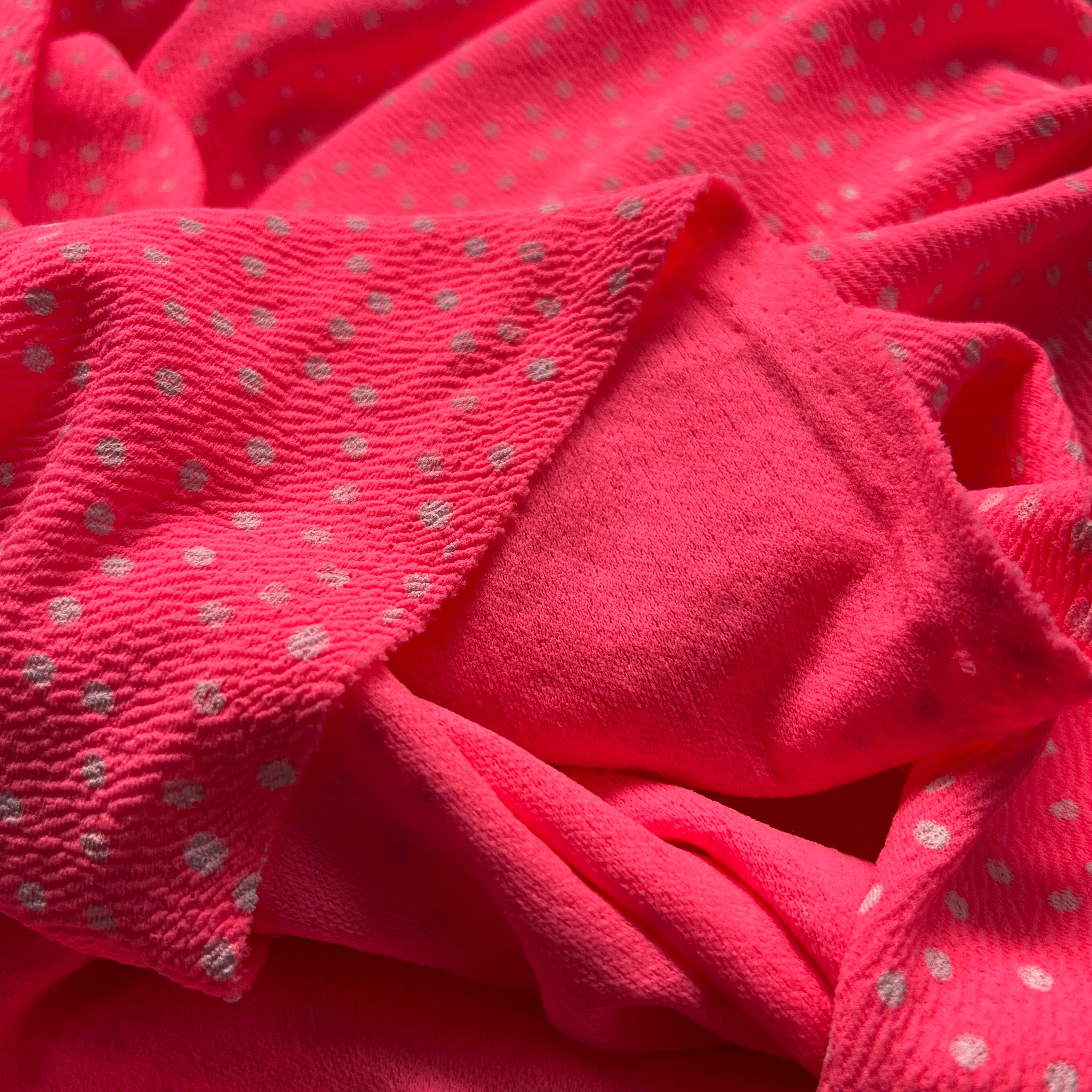 Polka Dots Liverpool Fabric Stretch Lightweight Material