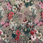 FS833 Mocca Floral | Fabric | fabric, Flower, jersey, Mink, Mocca, scuba, stretch, Taupe | Fabric Styles