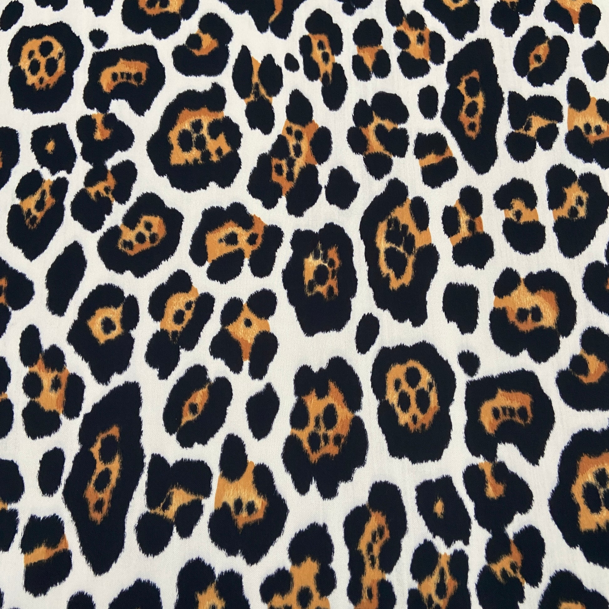 FS825 Spots Leopard | Fabric | Animal, drape, Fabric, fashion fabric, FS456, jersey, Leopard, Polyester, scuba, sewing, Stretchy | Fabric Styles