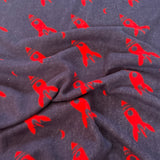 FS1112 Rockets Fleece Fabric Navy | Fabric | Black, blanket, Children, Comfort, Cow, Cuddle, Cuddly, drape, Fabric, fashion fabric, Fleece, Kids, making, pets, Polyester, Rocket, Rockets, sewing, Skirt, soccer, Space, Spaceship, throw, White | Fabric Styles