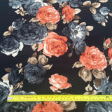 FS518 Floral Liverpool | Fabric | drape, Fabric, fashion fabric, Floral, Floral Leopard, Flower, Liverpool, SALE, sewing, Stretchy, textured, Waffle | Fabric Styles