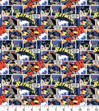 FS636_5 Batman Pop Comics Cotton | Fabric | Batman, Blue, Brand, Branded, Children, comic, comics, Cotton, Cotton SALE, dc, drape, Fabric, fashion fabric, hero, Kids, Light blue, logo, making, superhero | Fabric Styles