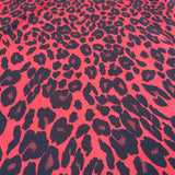 FS645_1 Red Leopard Knitwear | Fabric | Animal, blue, drape, elastane, Fabric, fashion fabric, FS645, jersey, Knit, Knitwear, Leopard, making, Pink, Polyester, purple, sale, sewing, Skirt, Stretchy | Fabric Styles