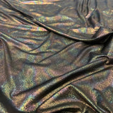 FS1135 Hologram Rainbow Foil Spandex Fabric | Fabric | Black, blue, Clubwear, drape, elastane, Fabric, fashion fabric, Foil, jersey, Lurex, making, Nylon, Pink, purple, sewing, Skirt, Spandex, Stretchy | Fabric Styles