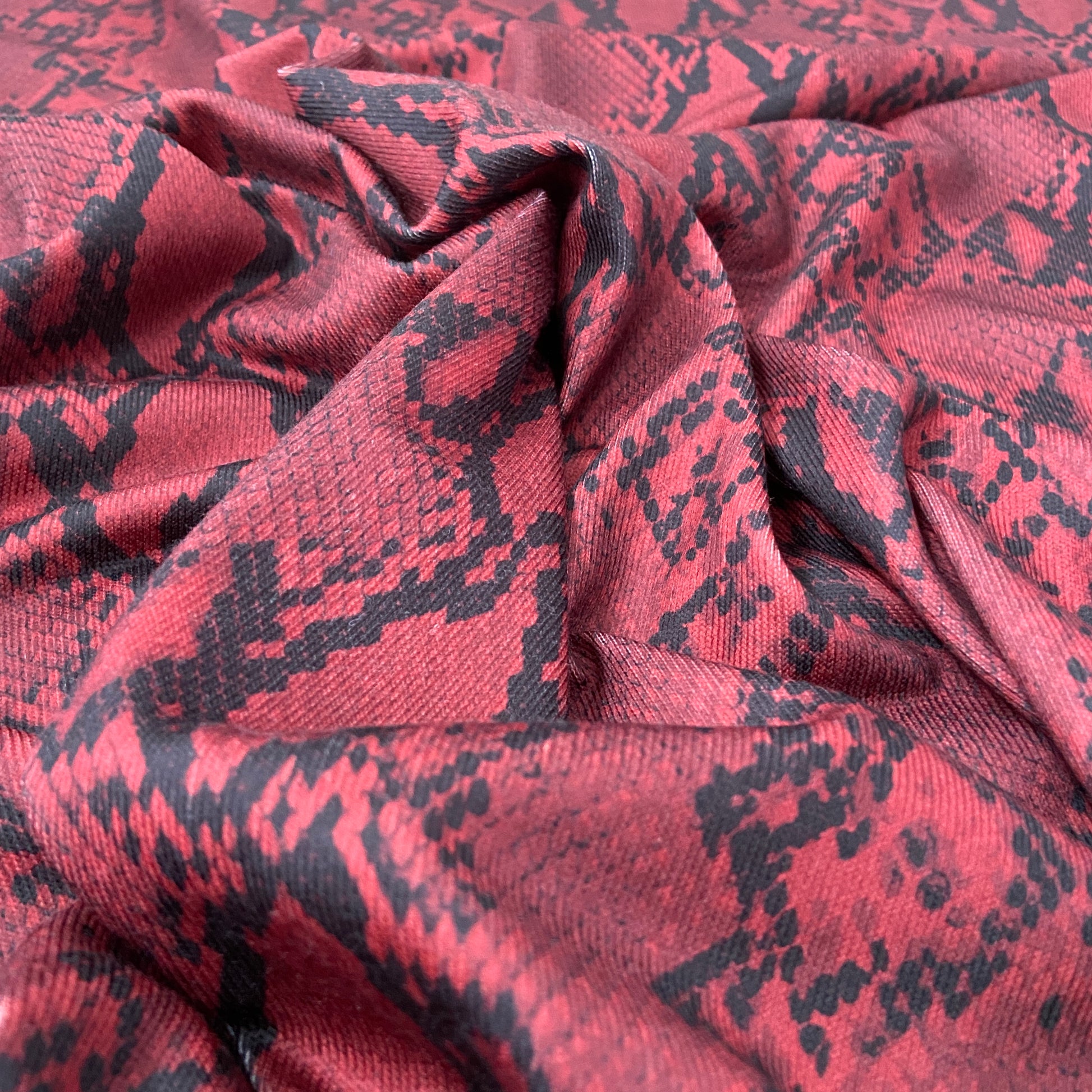 FS647 Snake Skin Stretch Knit Fabric Wine | Fabric | Animal, blue, cobra, drape, elastane, Fabric, fashion fabric, FS645, jersey, Knit, Knitwear, Loungewear, making, Pink, Polyester, purple, SALE, sewing, Skirt, snake, snake skin, Stretchy | Fabric Styles