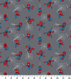 FS756_2 Spider-Man Mini Grey Cotton | Fabric | Black, Black Widow, Blue, Brand, Branded, Children, comic, comics, Cotton, Cotton SALE, Fabric, fashion fabric, Flash, hero, Kids, Light blue, logo, making, man, Marvel Comics, Spider, Spider Man, Spiderman, super, superhero | Fabric Styles