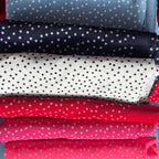 Polka Dots Liverpool Fabric Stretch Lightweight Material