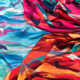 FS1082 Blissful Scuba Stretch Fabric | Fabric | Colourful, drape, Fabric, fashion fabric, Nude, paint, paint strokes, Scuba, sewing, Stretchy, tie dye | Fabric Styles