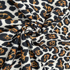 FS825 Spots Leopard | Fabric | Animal, drape, Fabric, fashion fabric, FS456, jersey, Leopard, Polyester, scuba, sewing, Stretchy | Fabric Styles