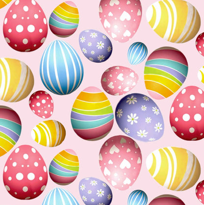 FS947 Easter Egg Hunt | Fabric | Black, Bunny, Easter, Easter Egg, Fabric, fashion fabric, hunt, jersey, Nude, Pink, Purple, rabbit, scuba, sewing, stretch | Fabric Styles