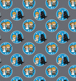 FS598_5 Star Wars Kawaii Duo Token Cotton | Fabric | Brand, Branded, Children, comic, Cotton, Darth, Darth Vader, Fabric, fashion fabric, Flash, Iron Man, Kids, logo, making, man, Navy, Star, Star Wars, Vader, War, Wars | Fabric Styles