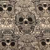 FS715_2 Skulls Knit Jersey Stretch Fabric Nude | Fabric | drape, elastane, Fabric, fashion fabric, Halloween, jersey, Knit, Knitwear, Loungewear, making, Polyester, sale, sewing, Skirt, Skull, Stretchy | Fabric Styles