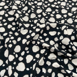 15A Cow Print Woven Chiffon Fabric | Fabric | Animal, Blue, chiffon, drape, Fabric, fashion fabric, Leopard, Limited, SALE, sewing, Stretchy, woven | Fabric Styles