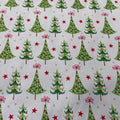 FS684 Doggie Christmas Trees | Fabric | blue, celebration, Christmas, Christmas Tree, Cotton, drape, Dream, Fabric, fashion fabric, Festive, House, Light blue, making, Sale, sewing, Ski, Skirt, Snow, Snowflake, tree, Xmas | Fabric Styles