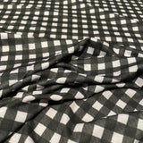 2. Purple Gingham Spun Polyester | Fabric | Blue, drape, Fabric, fashion fabric, Gingham, limited, SALE, sewing, spun poly, Spun Polyester, Spun Polyester Elastane, Stretchy | Fabric Styles