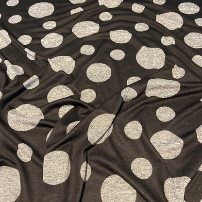 FS480 Big & Small Spots | Fabric | Cut and Sew, dot, dots, drape, Fabric, fashion fabric, Grey Mark, Limited, Nude, sale, sewing, spot, spots, Stretchy | Fabric Styles