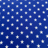 FS703 Royal Blue Stars | Fabric | children, drape, elastane, Fabric, fashion fabric, jersey, kid, kids, limited, making, mono chrome, Polyester, sale, sewing, Spun Polyester, star, stars, stretch, Stretchy | Fabric Styles