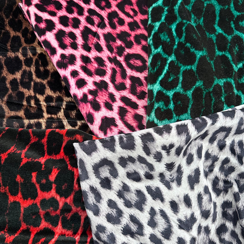 Half Metres Leopard Velvet Fabric Bundle | Fabric | bundle, Bundles, fabric, new, New Arrivals, scuba | Fabric Styles