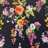 FS950 Embelia Floral | Fabric | Fabric, fashion fabric, Floral, jersey, Purple, Scuba Crepe, sewing, stretch, White | Fabric Styles