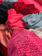 Polka Dots Liverpool Fabric Stretch Lightweight Material