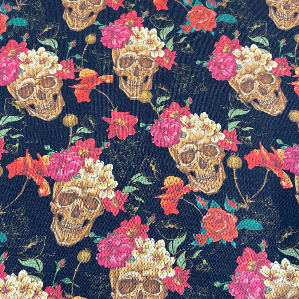 Floral Skull Print
