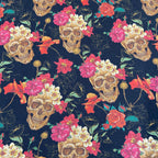 Floral Skull Print