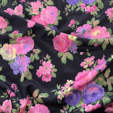 FS973 Pink Purple Rose Floral Square Jacquard Knit Fabric | Fabric | blue, broom, Children, drape, elastane, Fabric, fashion fabric, Floral, Flower, jersey, Kids, Knit, Knitwear, Loungewear, making, Pink, Polyester, Potions, Potter, sale, sewing, Skirt, Stretchy | Fabric Styles