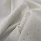 FS590_1 Gold Diamond Gel Scuba Stretch Knit Fabric Ivory | Fabric | drape, Fabric, fashion fabric, FS075, FS590, jersey, making, Navy, Nude, Plain, Scuba, sewing, Stretch, Stretchy | Fabric Styles