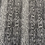 FS720 Jacquard Snake Skin Stretch Knit Fabric Grey | Fabric | animal, drape, Elastane, Fabric, fashion fabric, Knitwear, Loose Knit, Nude, Pink, Polyester, sewing, snake, Soft, Stretchy | Fabric Styles