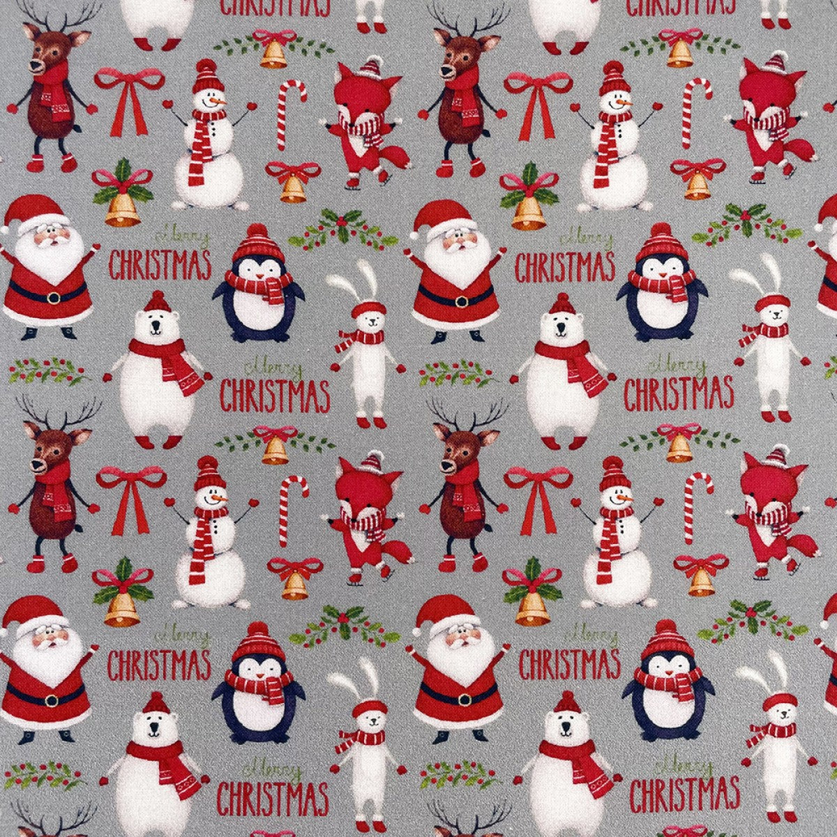 FS1078 Merry Christmas Cotton Fabric Silver | Fabric | blue, celebration, Christmas, Christmas Tree, Cotton, Cotton SALE, drape, Dream, Fabric, fashion fabric, Festive, House, Light blue, making, sewing, Ski, Skirt, Snow, Snowflake, tree, Xmas | Fabric Styles