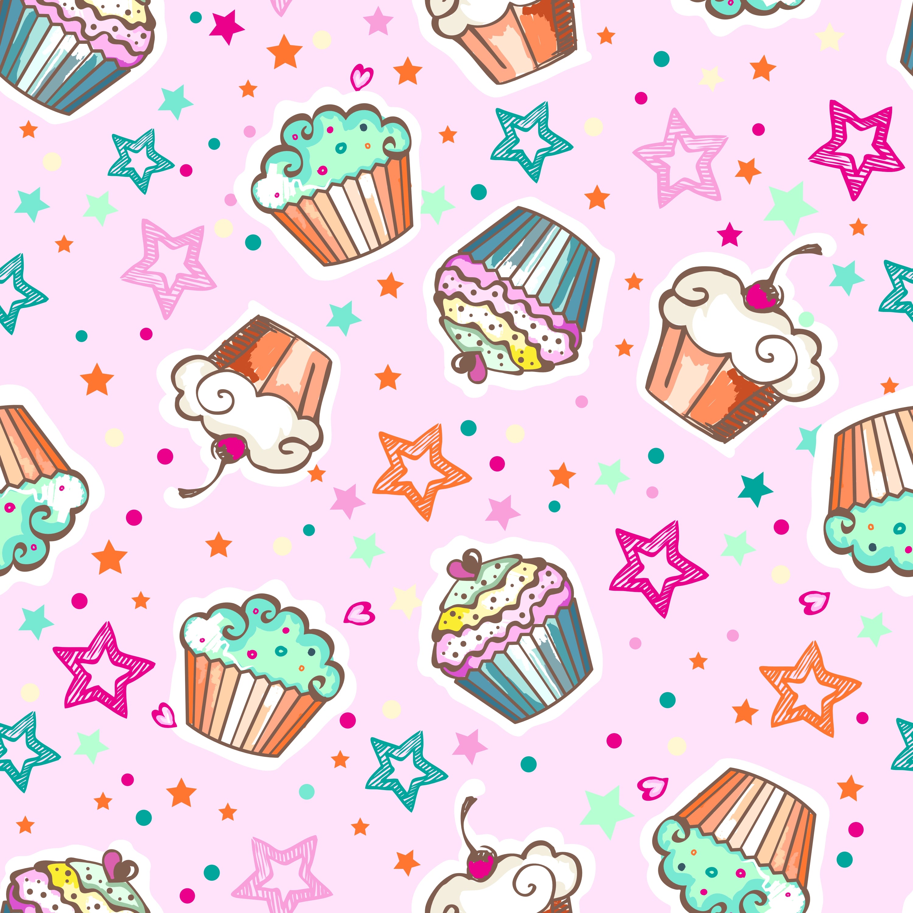 FS175 Pink Cupcakes | Fabric Styles