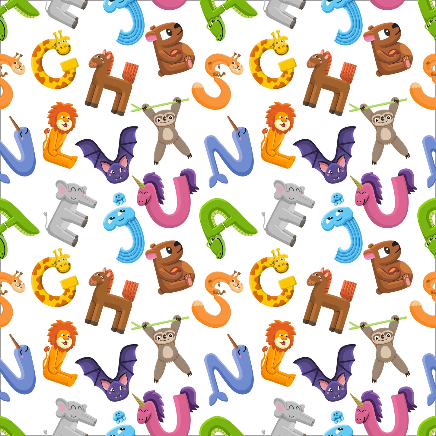 FS262 Animal Alphabet | Fabric Styles