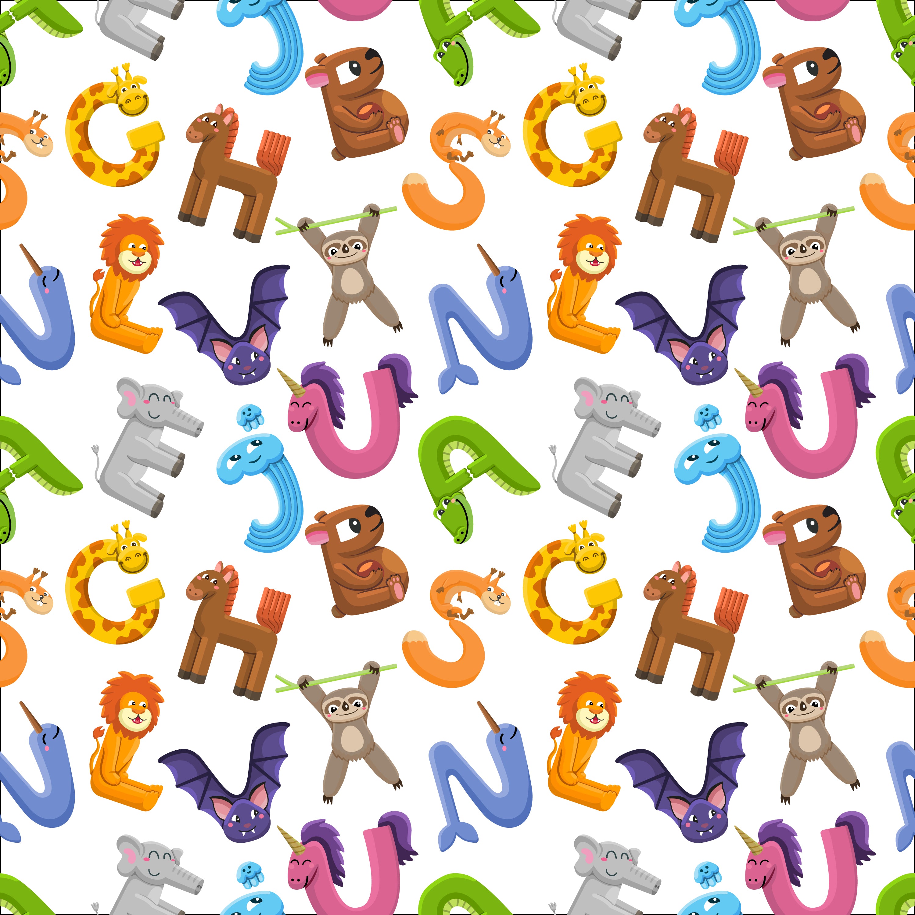 FS262 Animal Alphabet | Fabric Styles