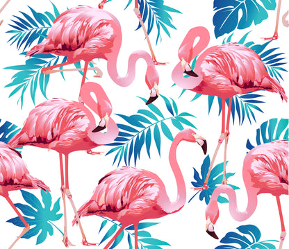 FS264_1 Flamingo Palm Leaves | Fabric Styles